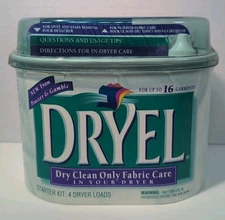 New Dryel Starter Kit Dry Clean At Home Original Fresh Scent w/ Bag Accessories