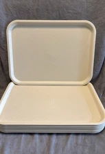 Vollrath Cafeteria Lunch Tray 16” X 12” NSF Lot of 7 Non Divided Cream Color
