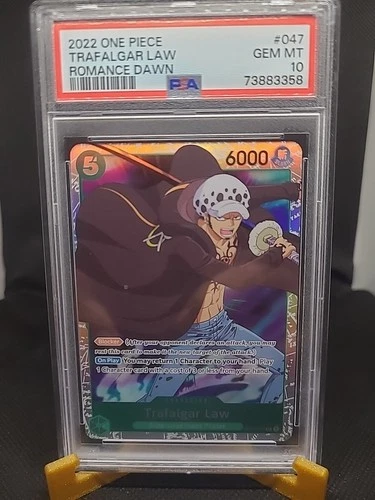 Trafalgar Law (047) OP01-047 Pre-Errata PSA 10 English
