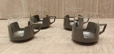 Vintage JAJ Pyrex "Drink-Ups" ? Set of 4 ? Retro Grey ? Unused Condition