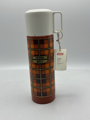 Rare NEW + Tag - Official Thermos Revival Vintage Retro Style Flask - Orange