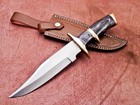 UNIQUE CUSTOM HANDMADE D2 STEEL BLADE BOWIE HUNTING KNIFE wood HANDLE 5098