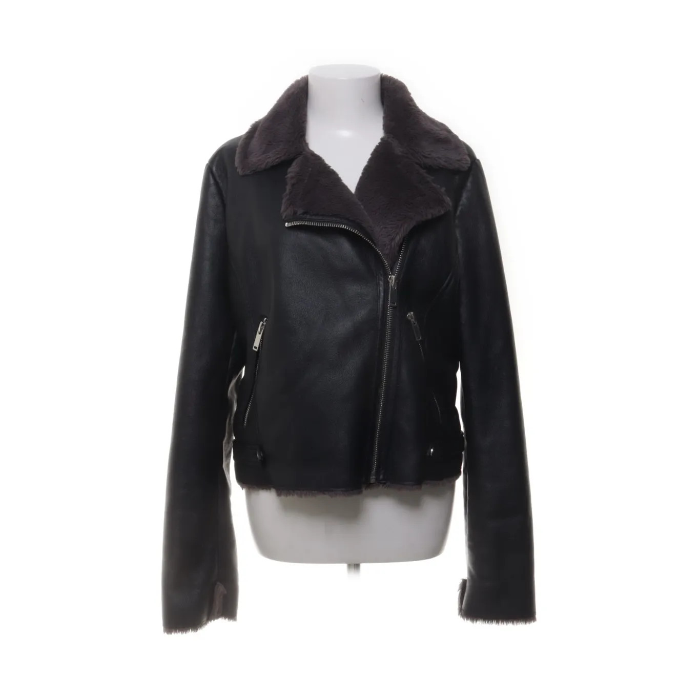 Mango Casual, Shearling Jacke, Damen, Größe: L, Schwarz #U6W