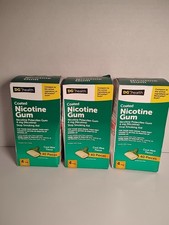 3 boxes 120 total pieces DG Coated Nicotine Gum 4mg Cool Mint EXP 01/31/26