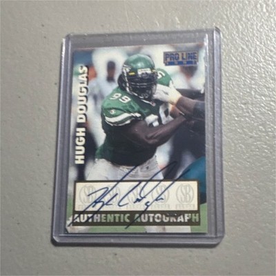 Score Board Pro Line Hugh Douglas New York Jets Autograph Insert Green /400