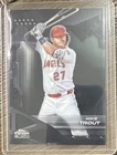 Topps 2021 Chrome Black Base Set Mike Trout Los Angeles Angels Card #2