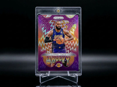 2024-25 Panini Prizm LeBron James Groovy | Lakers Case Hit Color Match SSP Gem 