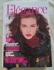 limited edition Elegance Paris Herbst-Winter 89/90 Cover Tanya Fourie,C.Bruni 