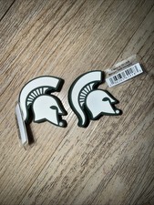 NCAA Michigan State Spartans Team Crocs Shoe Or Bag Charms Jibbitz Set Of 2