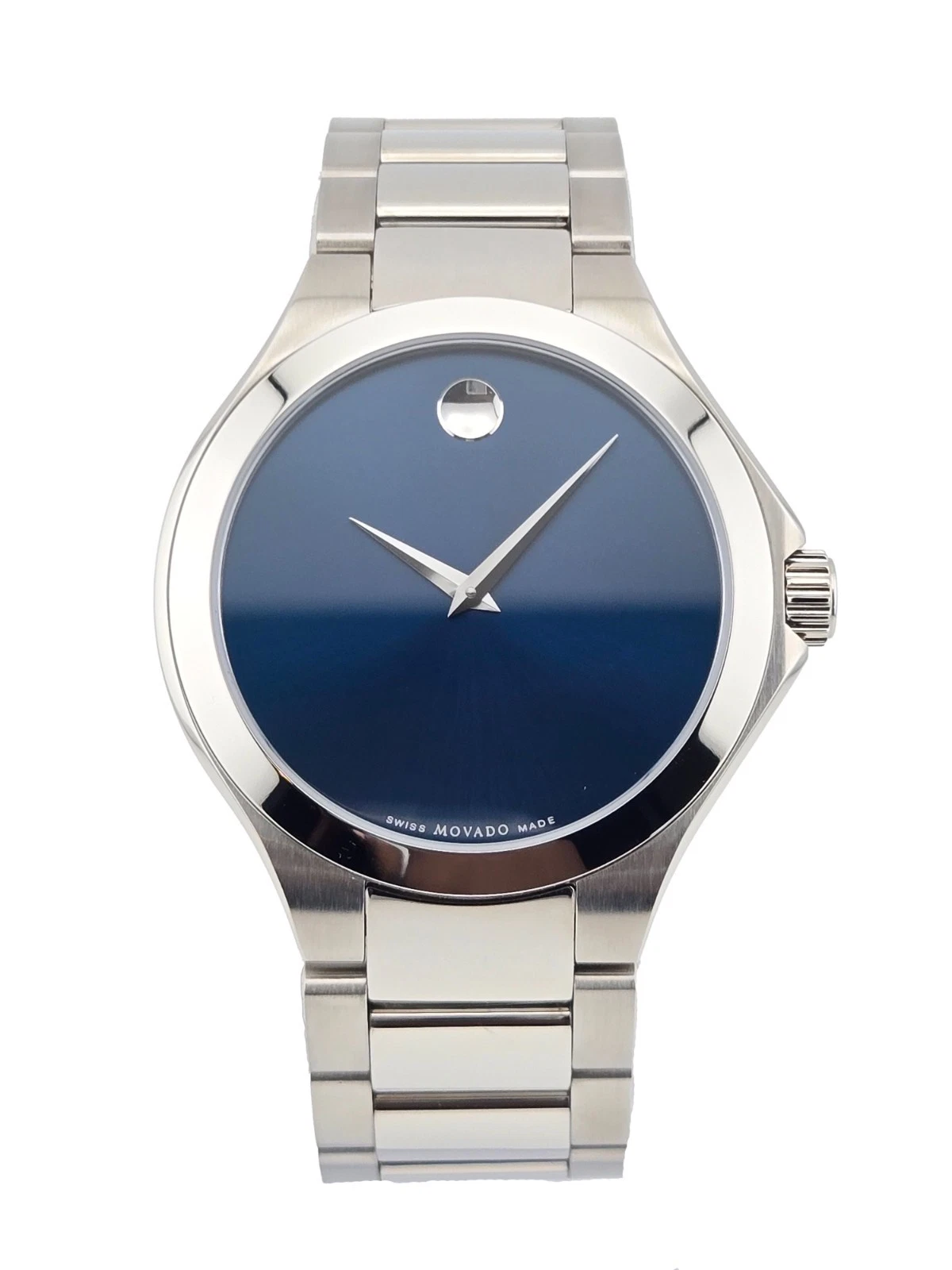 Movado Defio 0607311 Blue Dial Stainless Steel Men's Watch | eBay