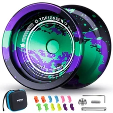 V12 Finger Spin Yoyo - Professional Responsive & Unresponsive Yoyo for Kids &...