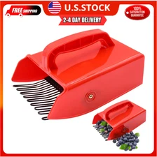 1 Pack Berry Picker, Berry Pickers and Rakes with Metallic Comb and Ergonomic Ha