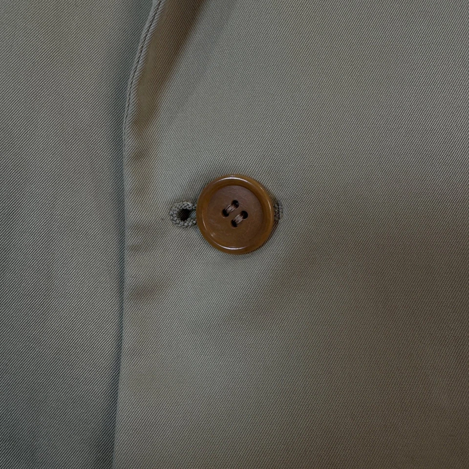 Chaqueta Blazer DE COLECCIÓN ISAIA Para Hombres 44S Caqui Beige Algodón Hecha en Italia Preppy Foto 4 de 4