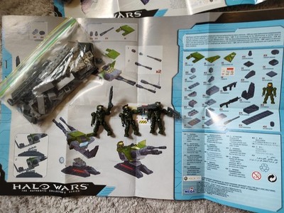 Mega Bloks Halo Wars Xbox Collector's Series UNSC Turret 96801 - COMPLETE W FIGS