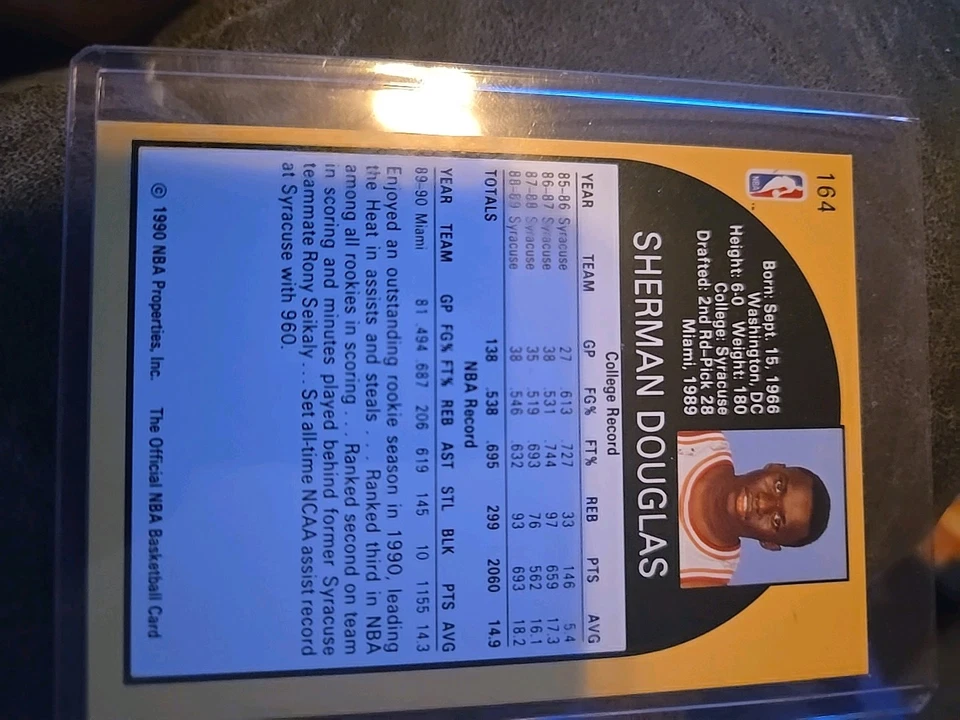 Sherman douglas nba hoops, miami heat rookie card - Image 2 of 2