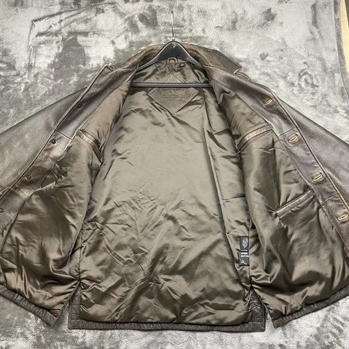 DEAN WINCHESTER SUPERNATURAL BROWN CAR COAT DISTRESSED MEDIUM ROUNDTREE & YORKE image 15