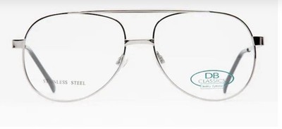 DB Classics Eyewear Gunmetal Aviator BOB Eyeglasses 58/16/145