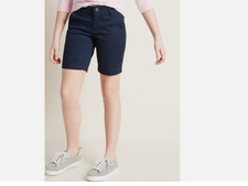 Old Navy Kid Girls Ink Blue Uniform Twill Bermuda Shorts Size 14 Plus NWT