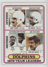 1980 Topps Team Leaders Larry Csonka Nat Moore Neal Colzie Gerald Small HOF 0z0n