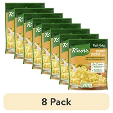 (8 pack) Knorr No Artificial Flavors Creamy Chicken Pasta Sides Cooks in 7 Min