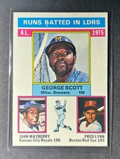 1976 Topps League Leaders Fred Lynn John Mayberry George Scott #196 NM-MINT