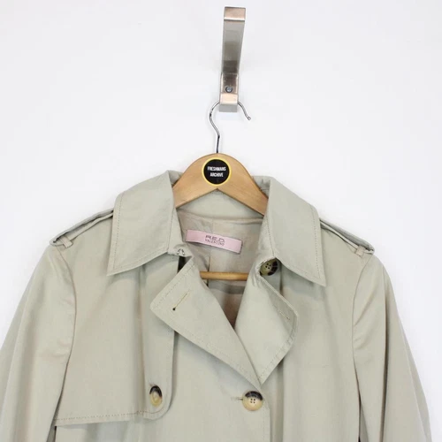 Trench cappotto Valentino rosso beige doppiopetto con cintura