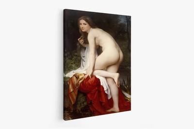 Adolphe Bouguereau/The bather,1864.vintage/Canvas Wall Art Picture Print