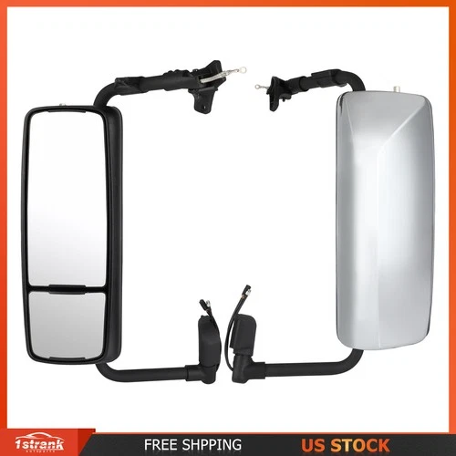 For 2004-2017 VOLVO VNL Door mirror chrome driver passenger side power heated