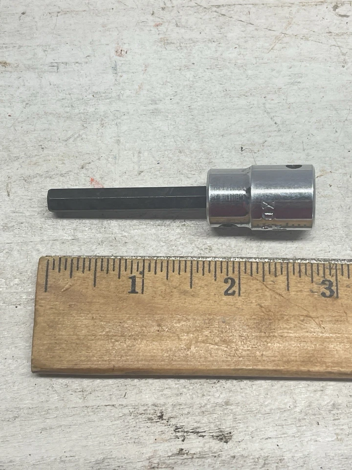 MAC TOOLS 3/8" DRIVE 6MM METRIC HEX ALLEN BIT SOCKET DRIVER  MADE IN USA XD6mm - Image 4 of 4