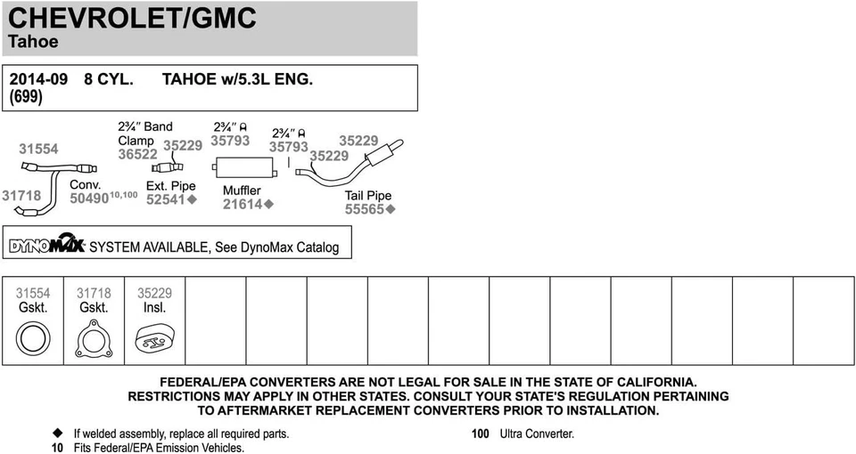 Walker 36522 Exhaust Clamp for Chevrolet Silverado 1500 Metallic Foto 4 de 4