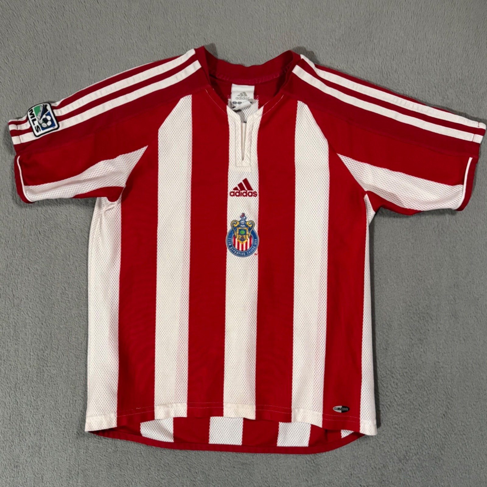 Adidas MLB Chivas USA YOUTH KIDS Vtg Soccer Football Athletic Jersey T Shirt -S