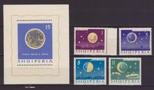 ALBANIEN 1964 Mond Mi.  839-42  Block 24 ( 23,00 Euro) **/MNH
