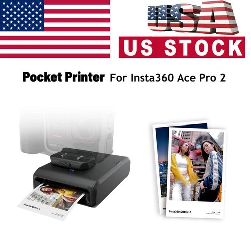 For Insta360 Ace Pro 2 Pocket Printer Instant Photo Printer Printing Paper US