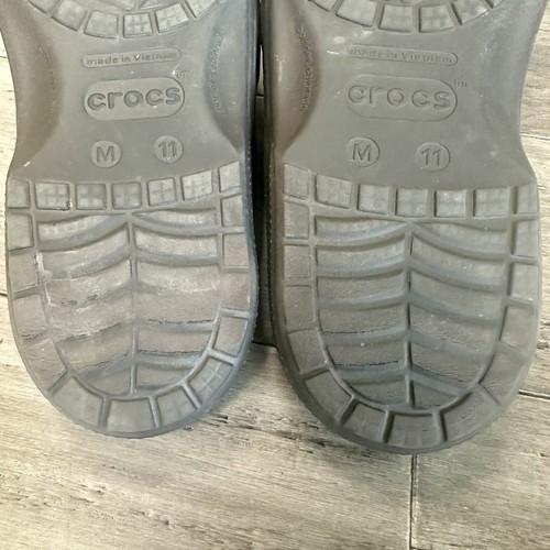 Crocs Yukon Mesa Brown Leather Uppers Slides Slip On Sandals Comfort Mens 11 - Picture 12 of 12