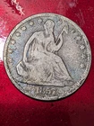 1857 O .900 SILVER SEATED LIBERTY HALF DOLLAR 50 CENTS NEW ORLEANS  US #778A