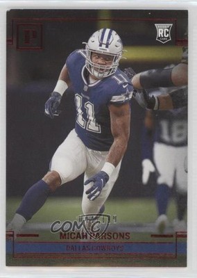 2021 Panini Chronicles Panini Red 44/199 Micah Parsons #PA-35 Rookie RC 0u8k