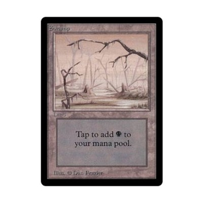 WotC MtG Beta Swamp - Version B (L) Fair