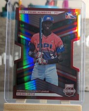 2023 Panini Elite Extra Edition Prime Numbers A Die-Cut /200 Angel De Los Santos