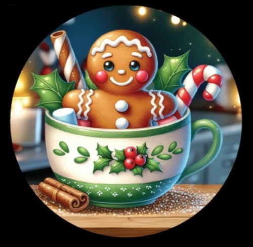Christmas Advent Hayleybug 1/10th oz - Cozy Ginger - Silver Round