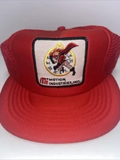 Vintage Motion Industries Mesh Back Trucker Cap Hat Designer Award Cap