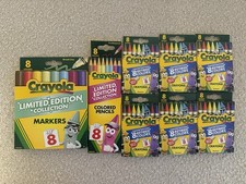 Crayola Limited Edition 8 Retired Colors Lot Crayons Markers Pencils 8 Boxes NEW