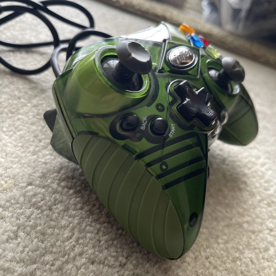 Xbox Control Intec Controller Xbox-G8005-B Wow Green SEE Description For Parts - Image 3 of 4