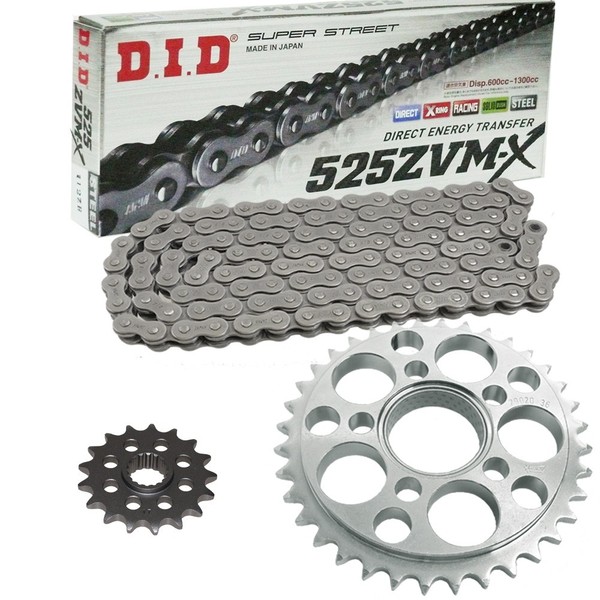Kettensatz Ducati Streetfighter 848 12-14 Kette DID 525 ZVM-X /104 Offen 15/4-image