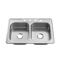 PROFLO PFSR332284A Bealeton 33" Drop In Double Basin Stainless - Stainless Steel