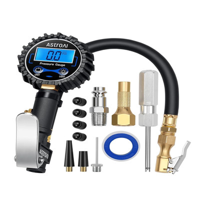 Digitaler Reifenfüller mit Manometer 250 PSI Luftfutter Kompressor Zubehör