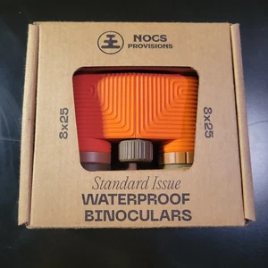 Nocs Provisions OR2 Standard Issue 8x25 Waterproof Binocular Poppy Orange Unused