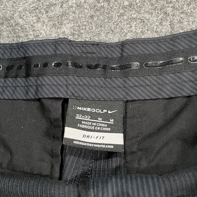 Nike Dri-FIT ゴルフパンツ 32 X 32 黒 Nike Golf Dri Fit Pants Mens Size 32x32 Polyester Gray Black