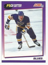 RICH SUTTER 1991-92 SCORE CARD MINT CONDITION