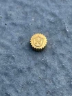 NOS vintage swiss NIVADA g/p crown 4.00mm X 2.20mm STEM 0.90 ROOF TOP logo!