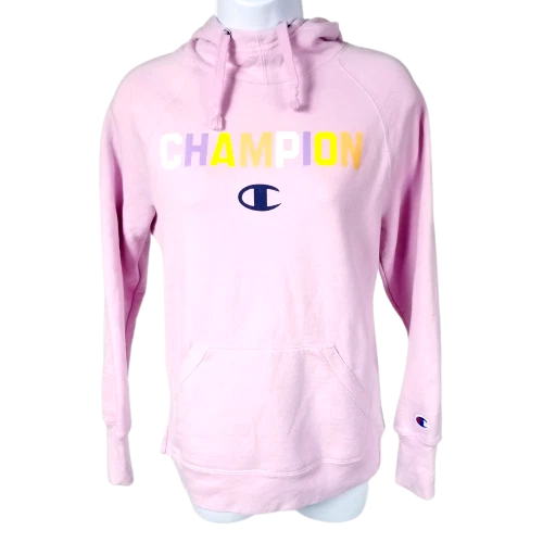 Neon pink champion best sale hoodie